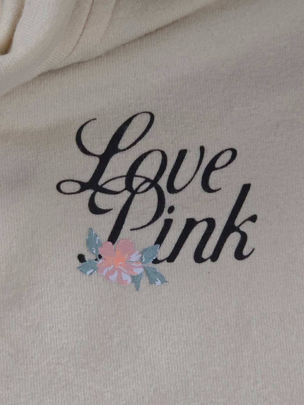Victoria's Secret PINK Cowl Neck Pullover Ivory XS